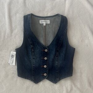 Aritzia Denim Forum 90s Mia Vest - Size Small, Be About Dark Bleu